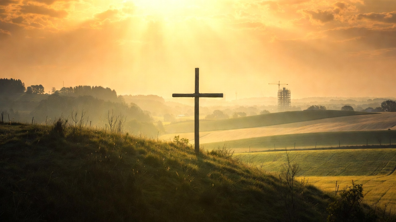 Illustration inspired by Calvin's teachings on self-denial and the cost of discipleship