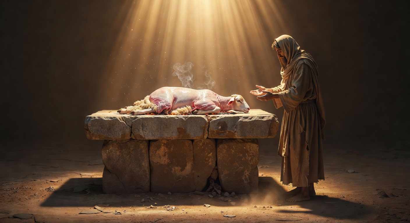 Biblical altar offering - giving God the first and best