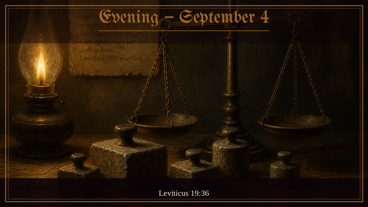 Evening – September 4 | Spurgeon Devotional