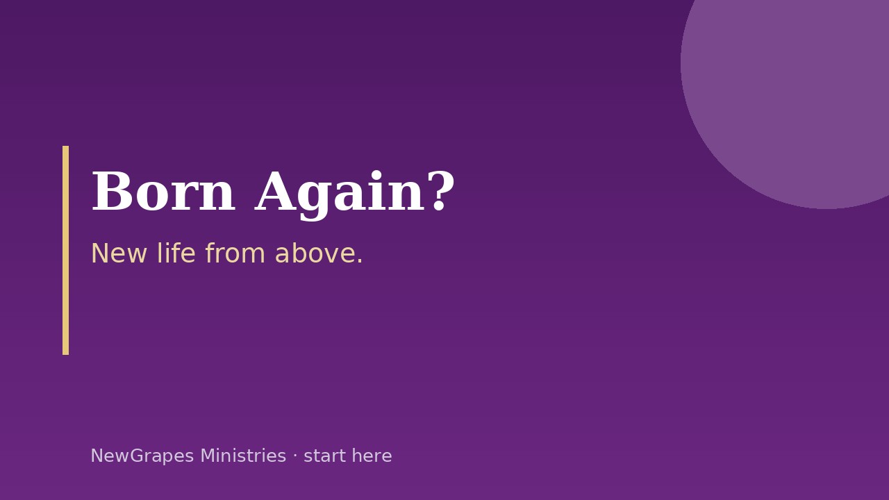 Born Again? — title card