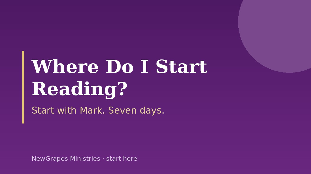 Where Do I Start Reading? — title card